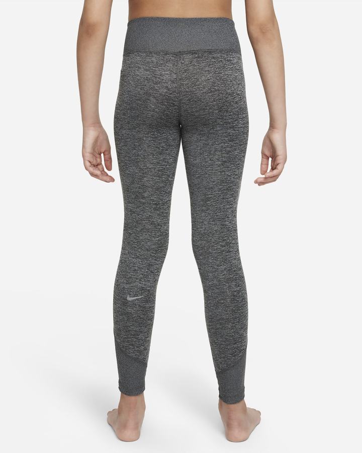 Leggins Nike Yoga Dri-FIT Kids Niña Gris Gris Oscuro | BQPIJ-4219
