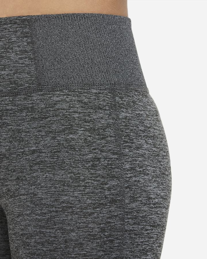 Leggins Nike Yoga Dri-FIT Kids Niña Gris Gris Oscuro | BQPIJ-4219