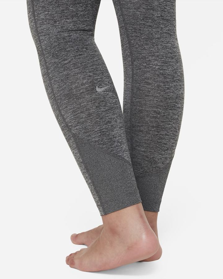 Leggins Nike Yoga Dri-FIT Kids Niña Gris Gris Oscuro | NTFHA-3921