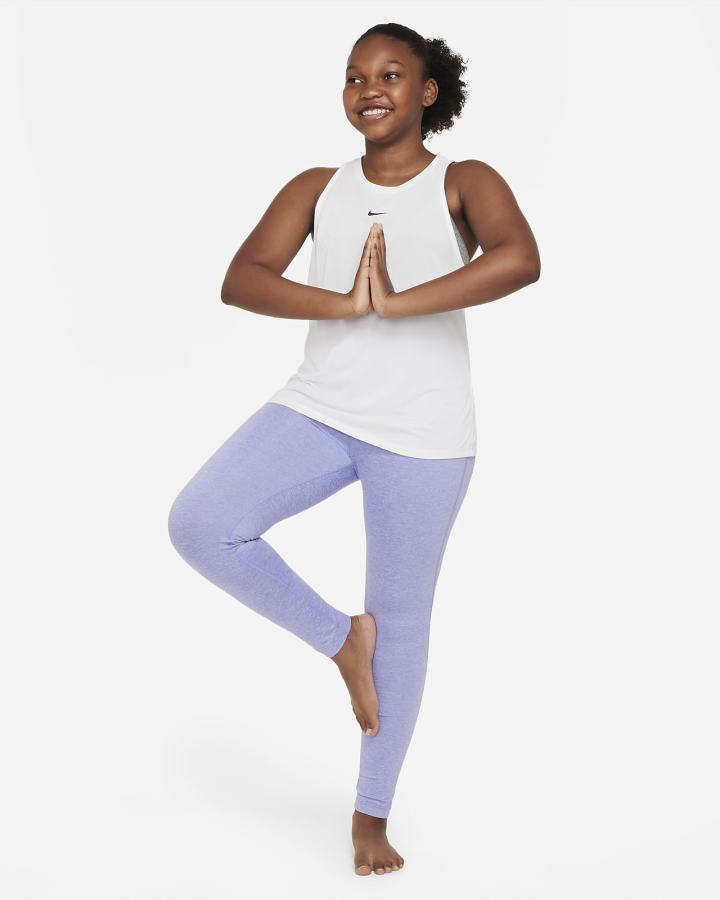 Leggins Nike Yoga Dri-FIT Kids Niña Moradas | ULGTC-1498