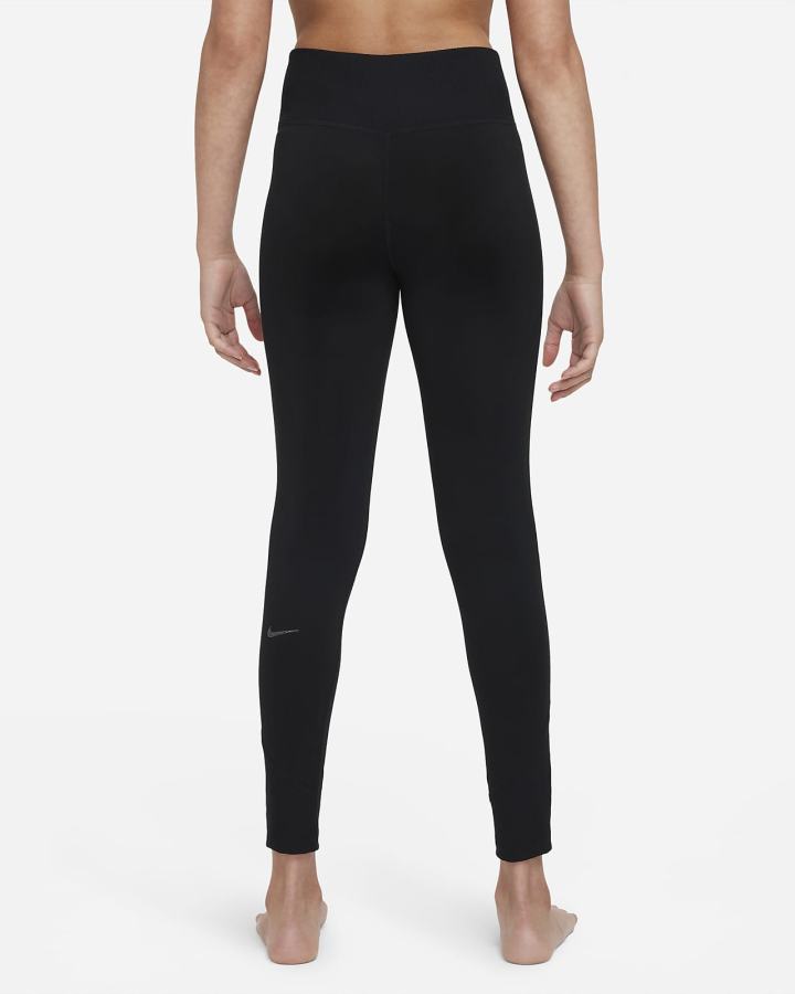 Leggins Nike Yoga Dri-FIT Kids Niña Negras | HMDAJ-1862