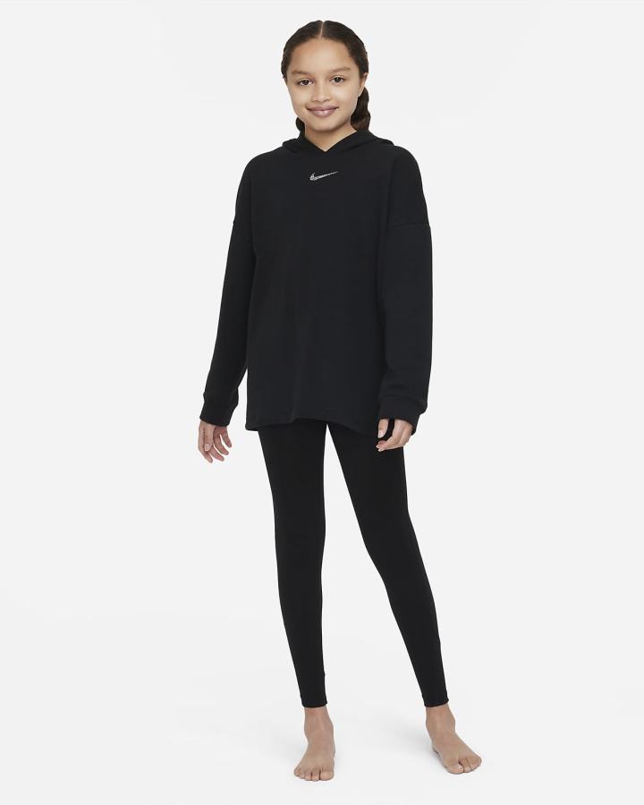 Leggins Nike Yoga Dri-FIT Kids Niña Negras | HMDAJ-1862