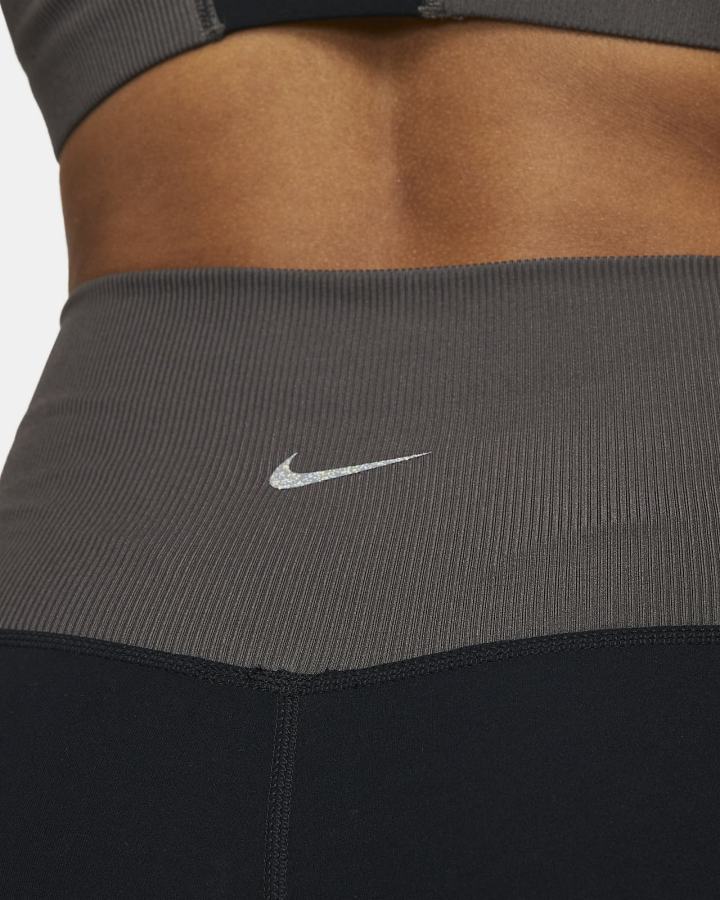 Leggins Nike Yoga Dri-FIT Luxe High-Waisted 7/8 Color-Block Mujer Negras Gris | AZKQM-3697