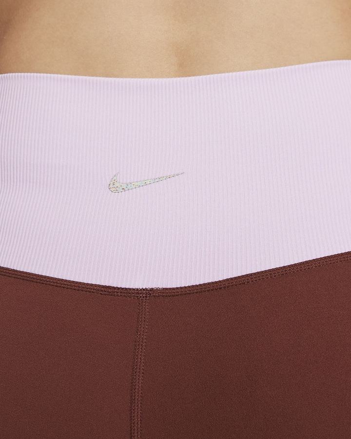 Leggins Nike Yoga Dri-FIT Luxe High-Waisted 7/8 Color-Block Mujer Marrones Gris | BYSLM-5694