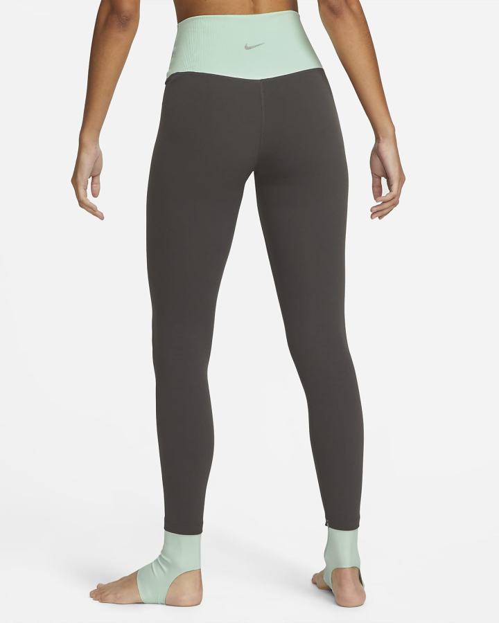 Leggins Nike Yoga Dri-FIT Luxe High-Waisted 7/8 Color-Block Mujer Gris Verde Menta Gris | WHZIP-1506