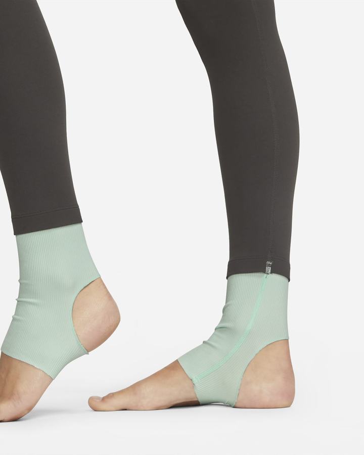 Leggins Nike Yoga Dri-FIT Luxe High-Waisted 7/8 Color-Block Mujer Gris Verde Menta Gris | WHZIP-1506