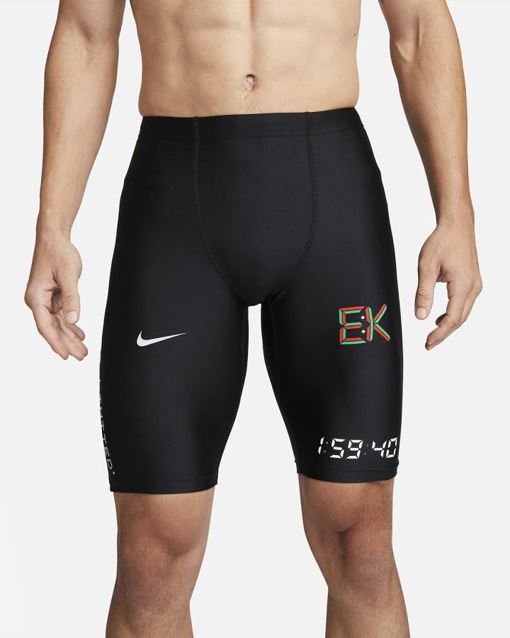 Leggins Nike x Eliud 1/2-Length Fast Running Hombre Negras | SATYP-4819