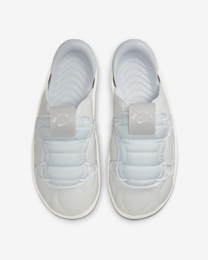 Mules Nike Offline 3.0 Mules Hombre Blancas Plateadas | BYJNS-8432