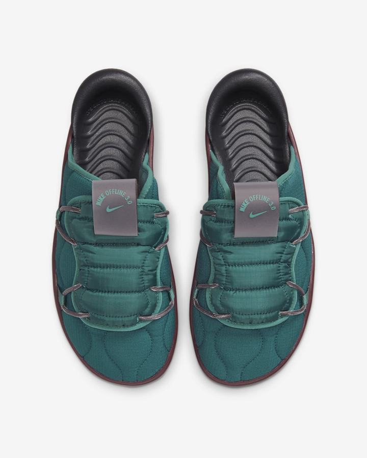 Mules Nike Offline 3.0 Mules Hombre Turquesa Verde Negras Burdeos | ZMKYU-4231