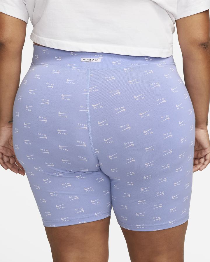 Pantalones Cortos Nike Air High-Waisted Bike (Plus Size) Mujer Moradas | JSUOY-7309