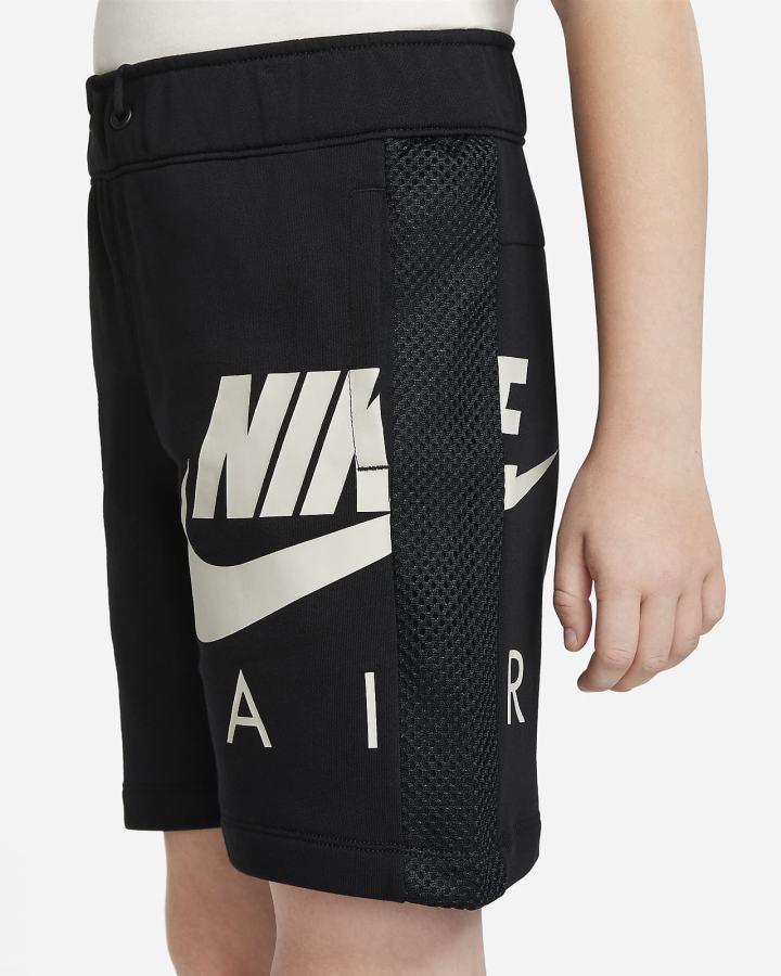 Pantalones Cortos Nike Air Kids French Terry Niño Negras Beige Claro | AKIVH-8479