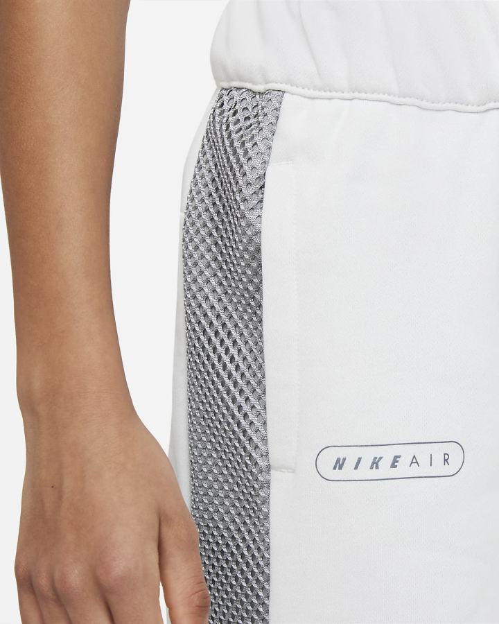 Pantalones Cortos Nike Air Kids French Terry Niño Gris Azul Real | CULSK-9480