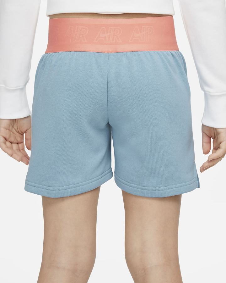 Pantalones Cortos Nike Air Kids French Terry Niña Azules Rojas Gris | DVAHT-9148