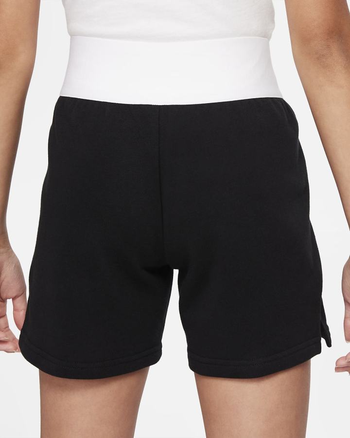 Pantalones Cortos Nike Air Kids French Terry Niña Negras Blancas Gris Claro | JYQHO-0152