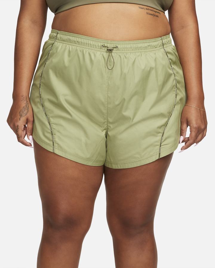 Pantalones Cortos Nike Air Running (Plus Size) Mujer Verde Oliva | PWSND-3426