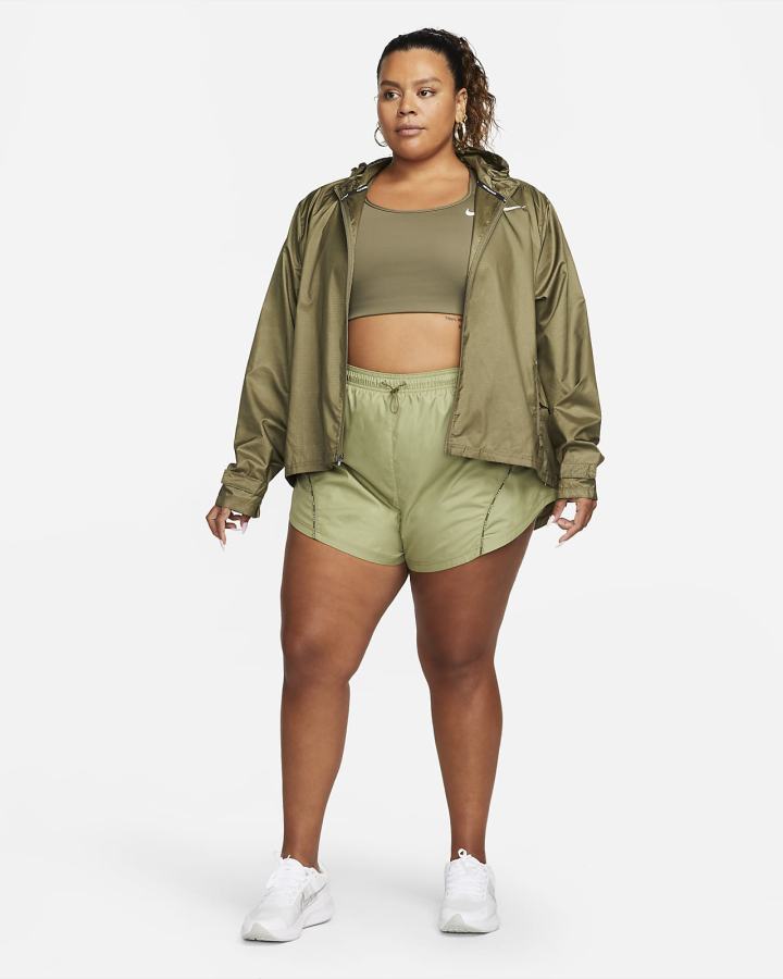 Pantalones Cortos Nike Air Running (Plus Size) Mujer Verde Oliva | PWSND-3426