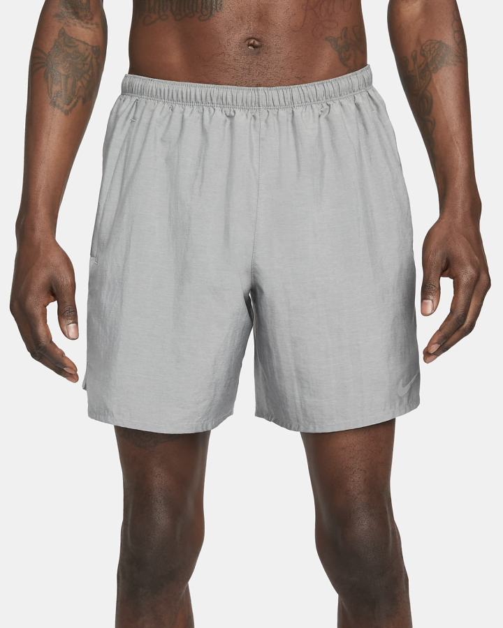 Pantalones Cortos Nike Challenger Running Hombre Gris | MEDYR-7258