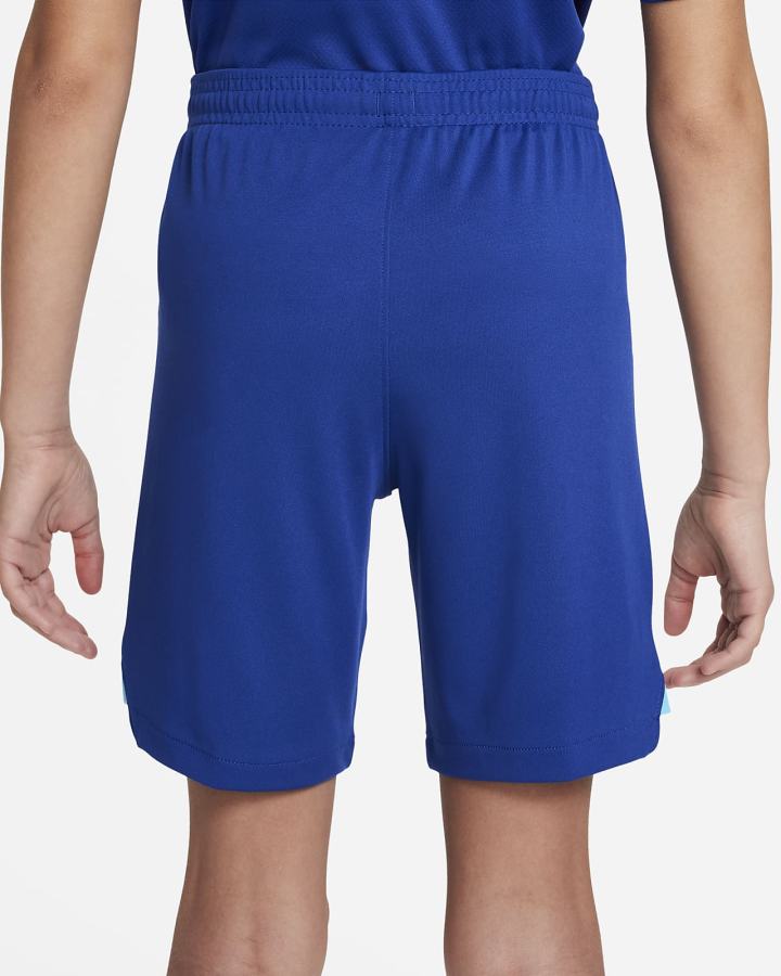 Pantalones Cortos Nike Chelsea FC 2022/23 Stadium Home/Away Kids Dri-FIT Soccer Niño Azules Blancas | HFAIM-8241