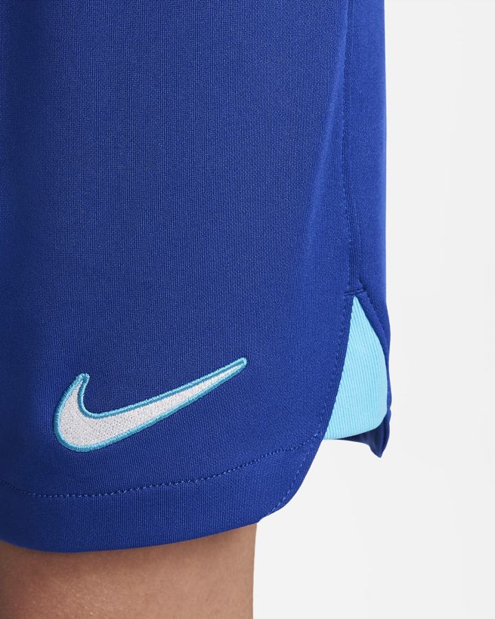 Pantalones Cortos Nike Chelsea FC 2022/23 Stadium Home/Away Kids Dri-FIT Soccer Niño Azules Blancas | HFAIM-8241