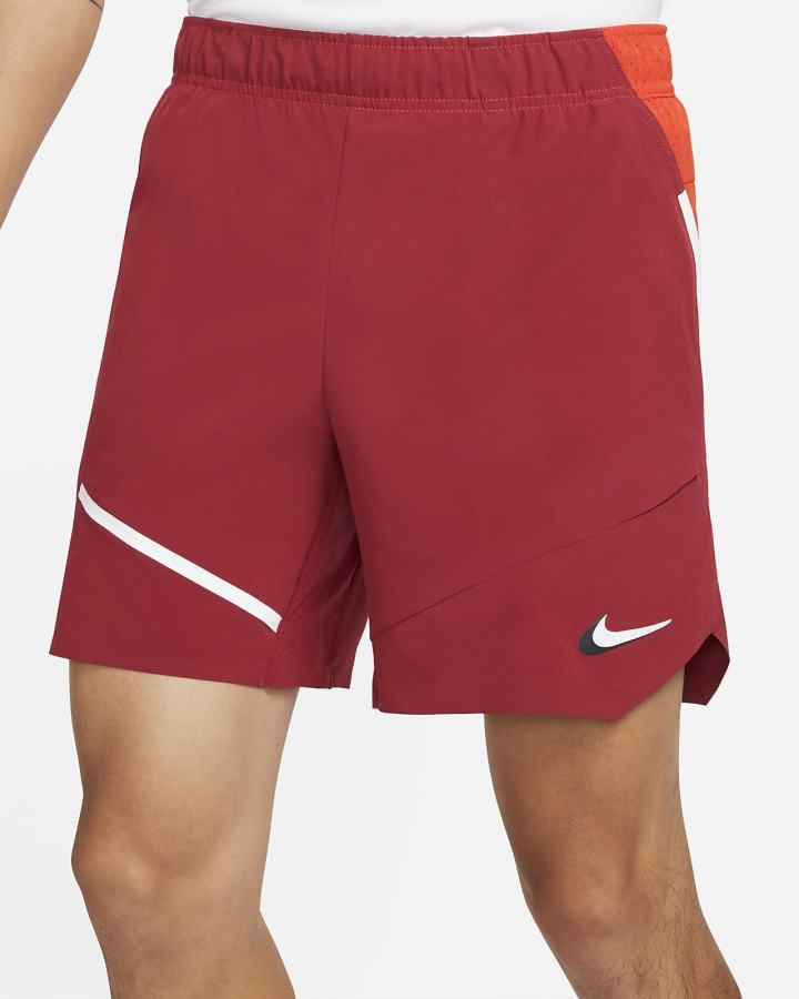 Pantalones Cortos Nike Court Slam Tennis Hombre Burdeos Rojas Blancas | DIXJN-6914