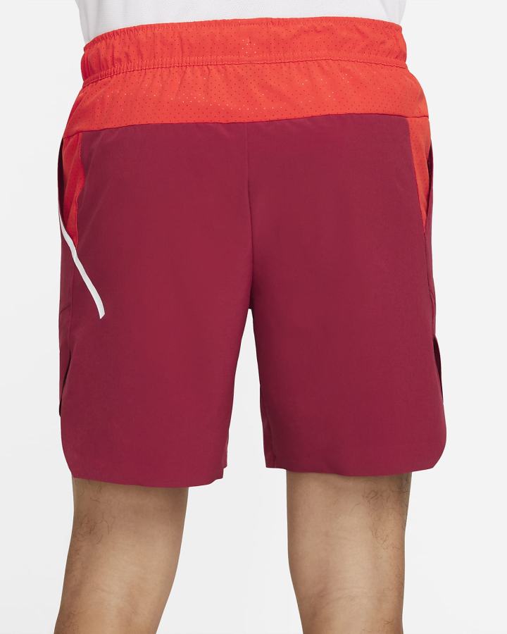 Pantalones Cortos Nike Court Slam Tennis Hombre Burdeos Rojas Blancas | DIXJN-6914