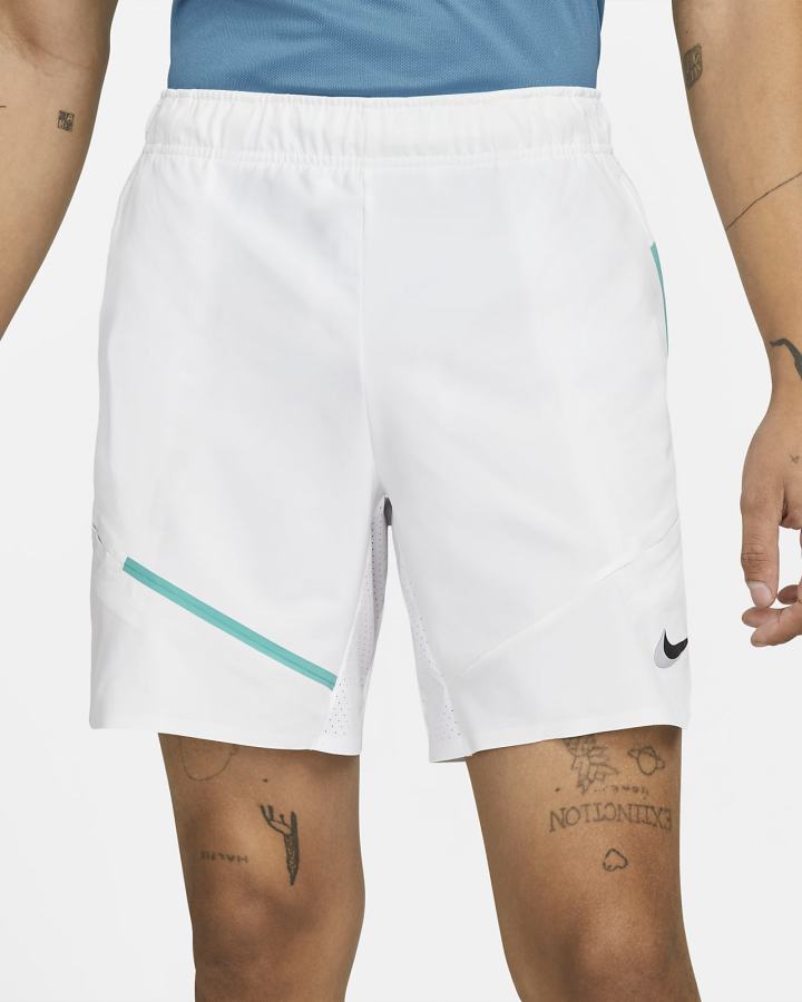 Pantalones Cortos Nike Court Slam Tennis Hombre Blancas Turquesa Negras | WLEPC-3581