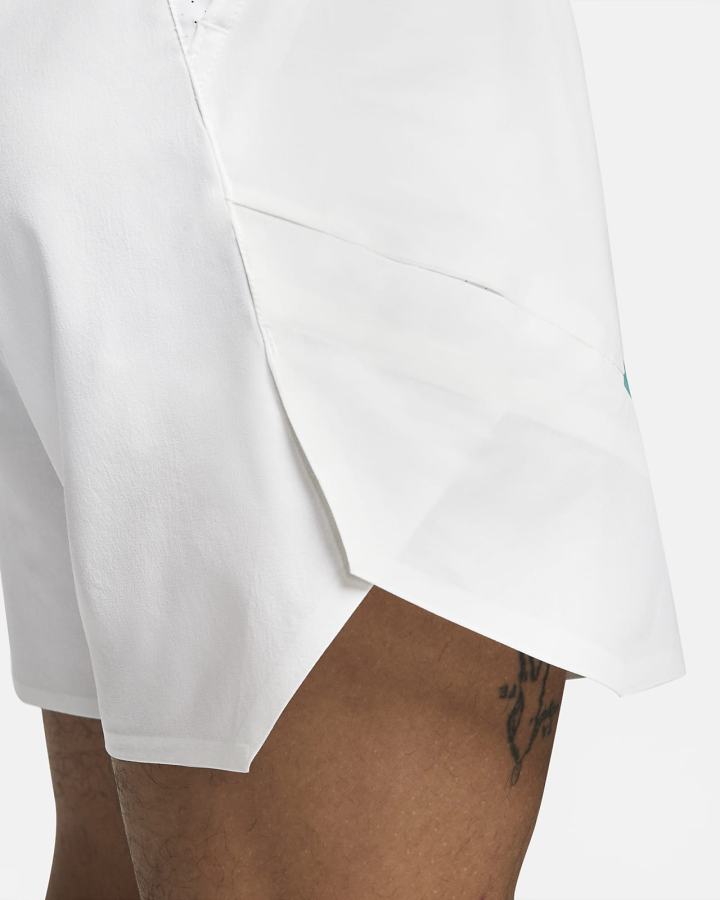 Pantalones Cortos Nike Court Slam Tennis Hombre Blancas Turquesa Negras | WLEPC-3581