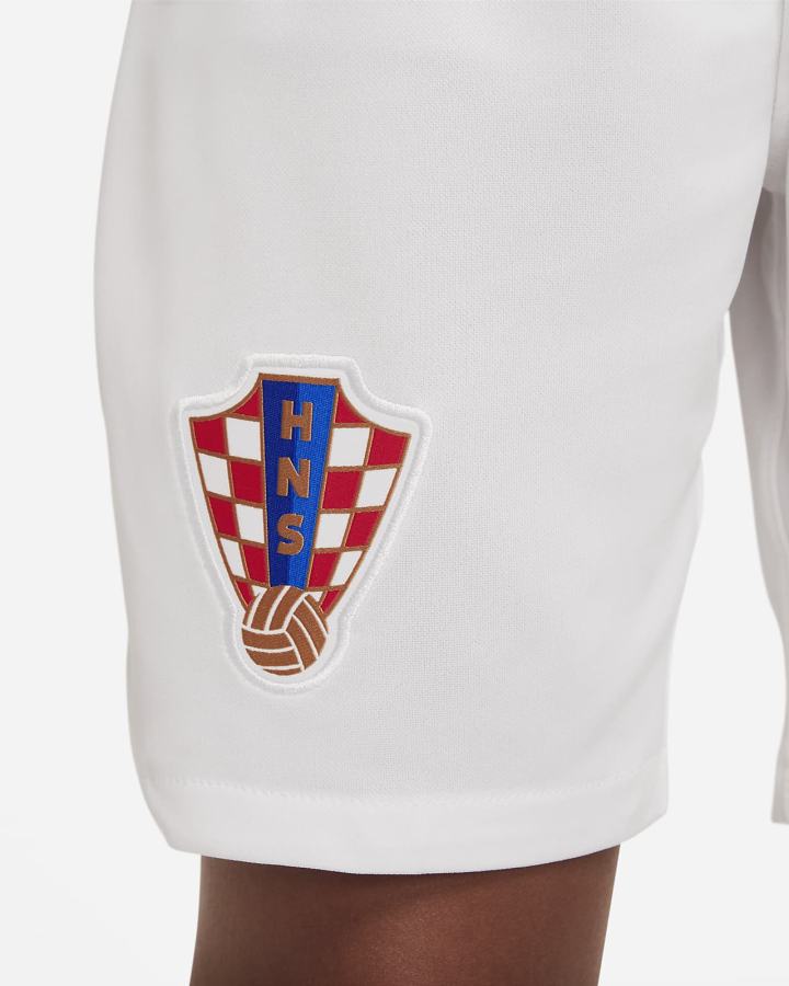 Pantalones Cortos Nike Croatia 2022/23 Stadium Home Kids Dri-FIT Soccer Niño Blancas Azules | SRAKG-8021