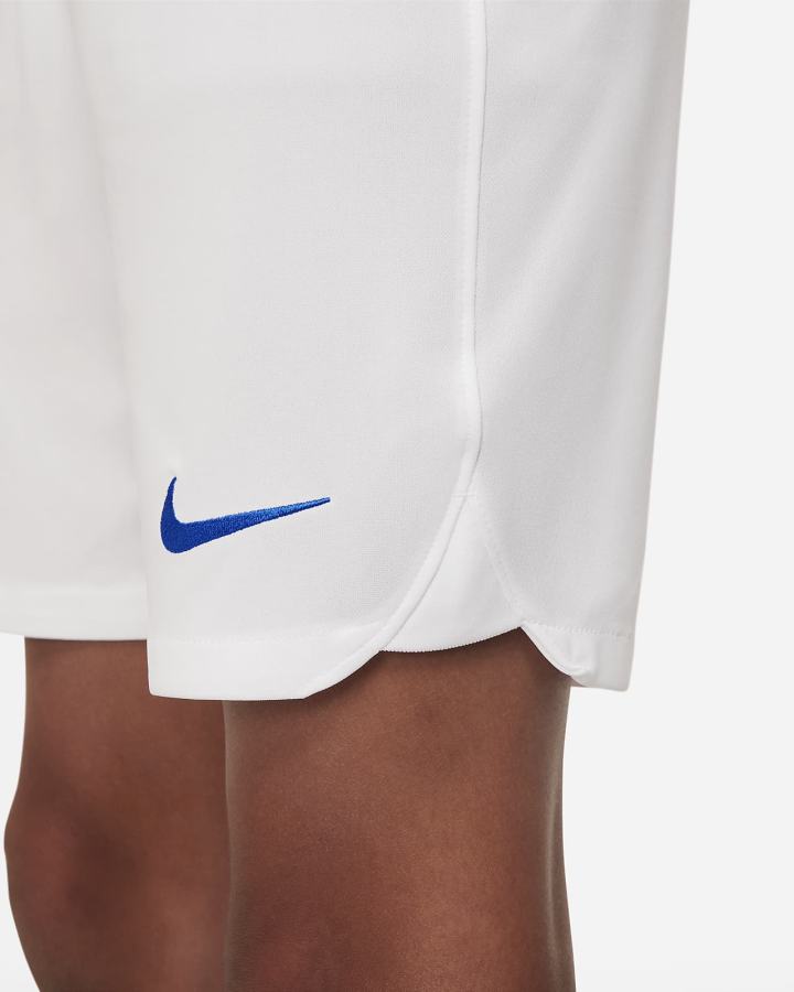 Pantalones Cortos Nike Croatia 2022/23 Stadium Home Kids Dri-FIT Soccer Niño Blancas Azules | SRAKG-8021