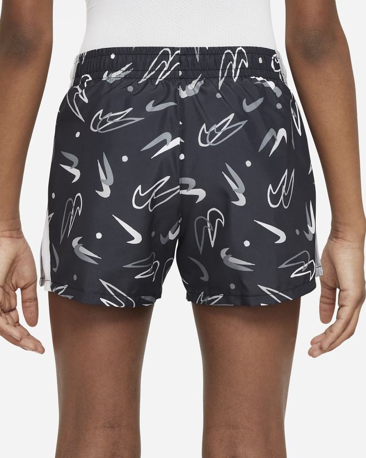 Pantalones Cortos Nike Dri-FIT 10K2 Kids Running Niña Negras Blancas Gris Claro | JTIYW-0793