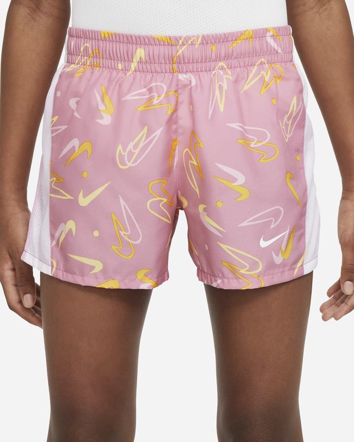 Pantalones Cortos Nike Dri-FIT 10K2 Kids Running Niña Rosas Blancas Rosas Blancas | ZSIXQ-3561