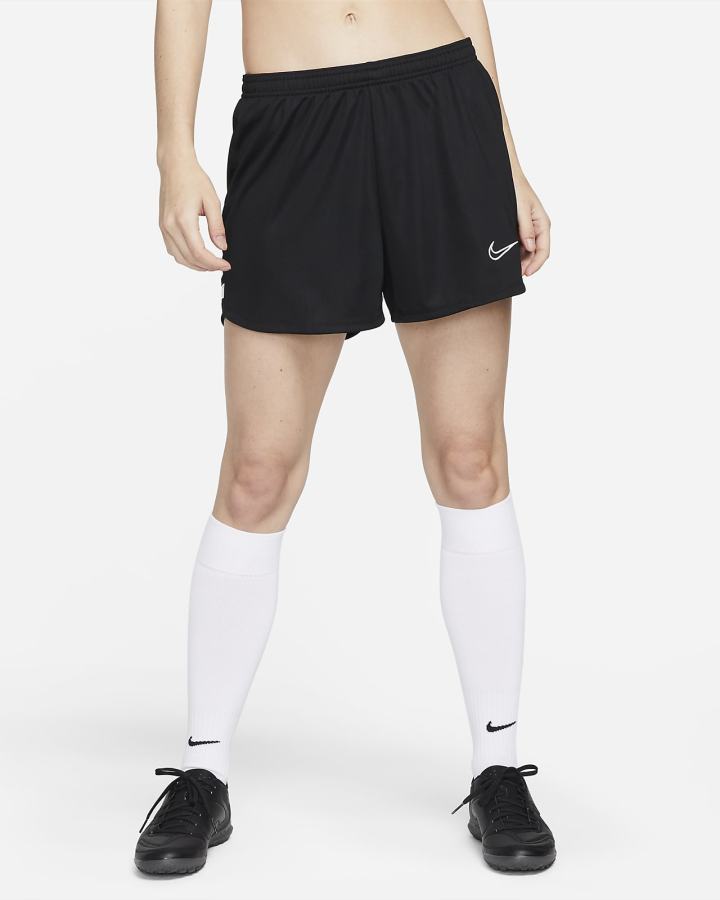 Pantalones Cortos Nike Dri-FIT Academy Knit Soccer Mujer Negras Blancas | OIBLE-7168