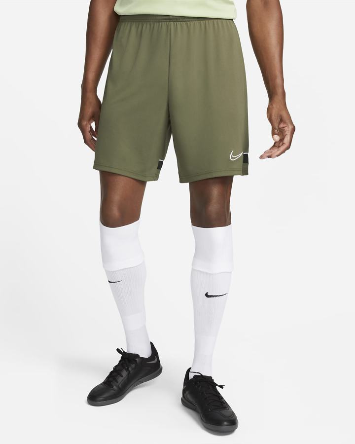 Pantalones Cortos Nike Dri-FIT Academy Knit Soccer Hombre Verde Oliva Blancas | VYJIM-5807