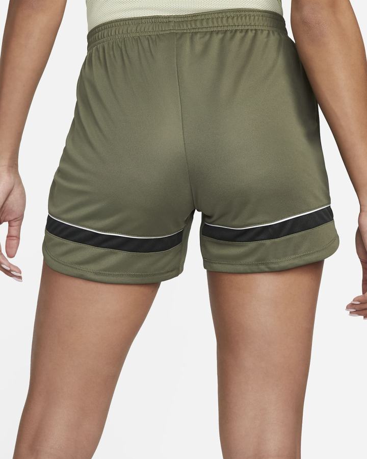 Pantalones Cortos Nike Dri-FIT Academy Knit Soccer Mujer Verde Oliva Blancas | ZJWQF-7349