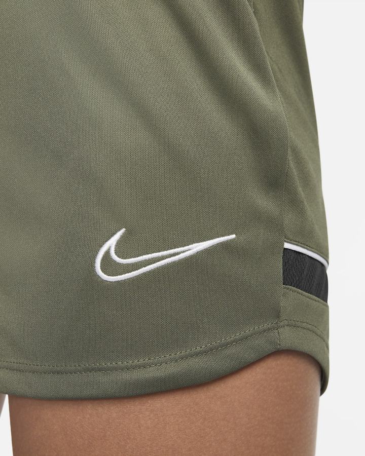 Pantalones Cortos Nike Dri-FIT Academy Knit Soccer Mujer Verde Oliva Blancas | ZJWQF-7349