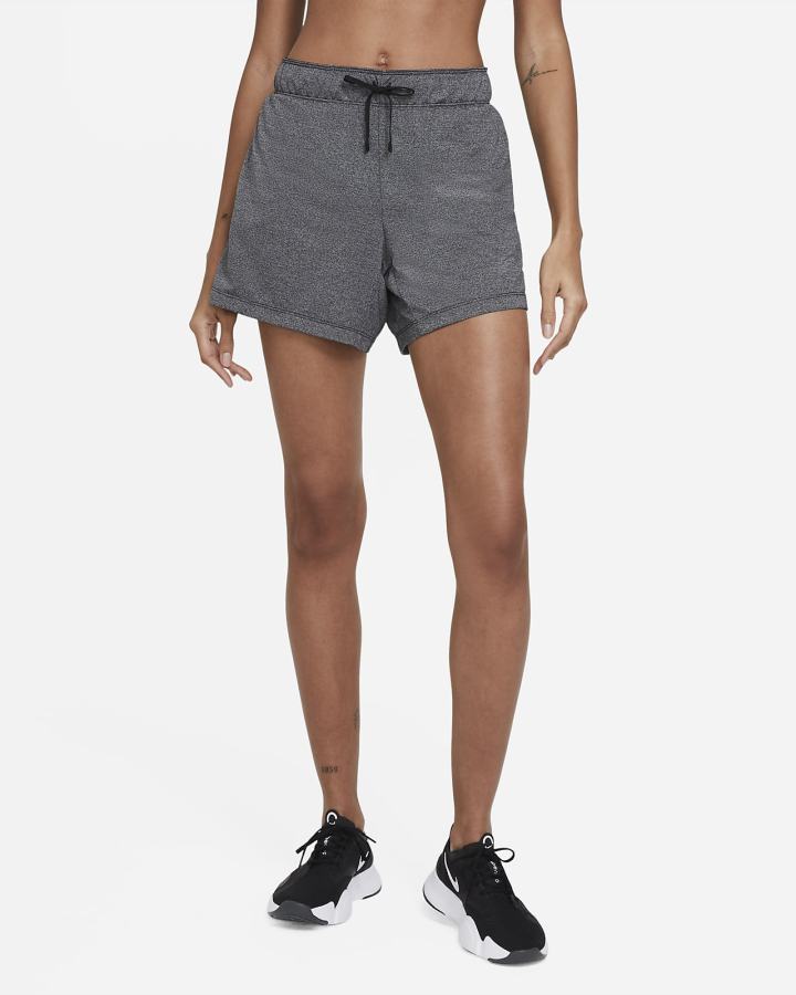 Pantalones Cortos Nike Dri-FIT Attack Training Mujer Negras Blancas | IMYBR-9021