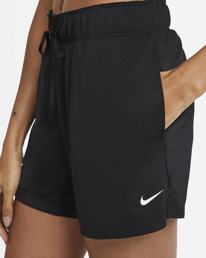 Pantalones Cortos Nike Dri-FIT Attack Training Mujer Negras Blancas | JIUTS-6213