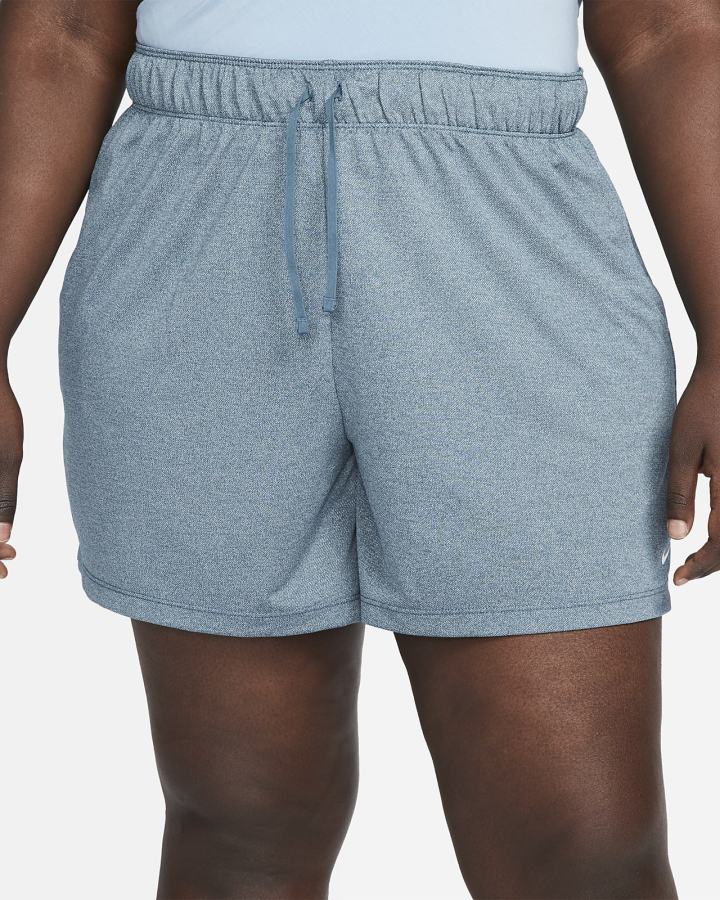 Pantalones Cortos Nike Dri-FIT Attack Training Mujer Gris Verde Blancas | RUSDH-8563