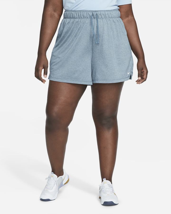 Pantalones Cortos Nike Dri-FIT Attack Training Mujer Gris Verde Blancas | RUSDH-8563