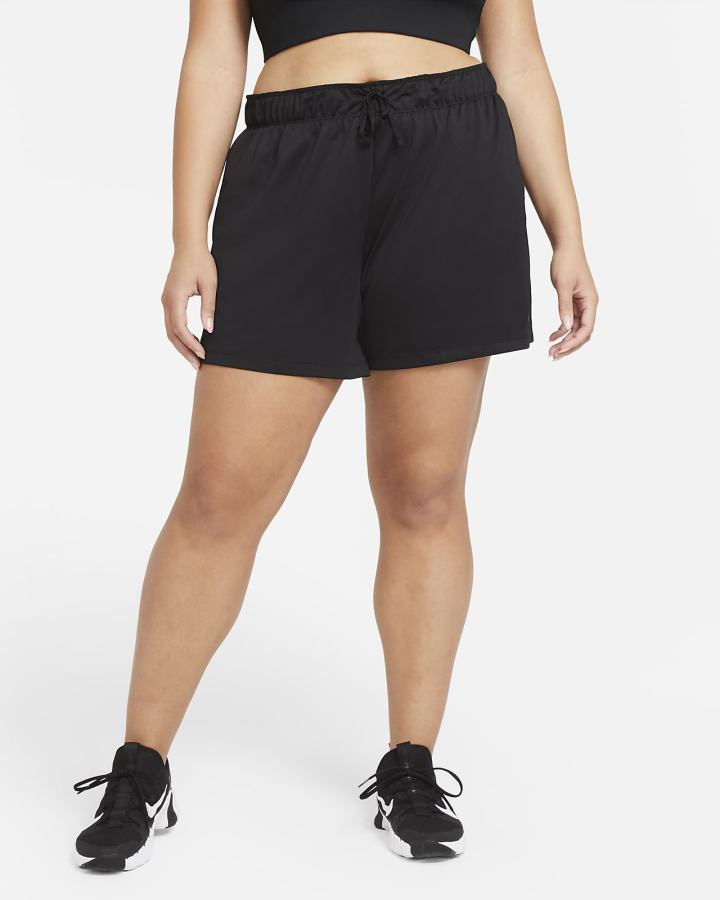 Pantalones Cortos Nike Dri-FIT Attack Training Mujer Negras Blancas | VKWPI-0342