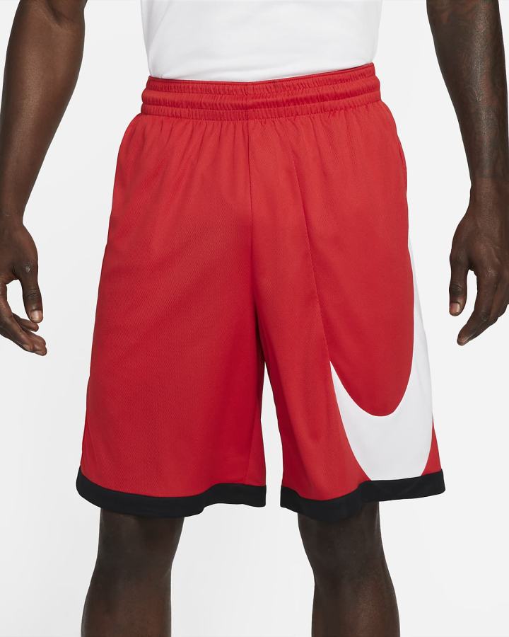 Pantalones Cortos Nike Dri-FIT Basketball Hombre Rojas Negras Blancas | DPQEY-1680