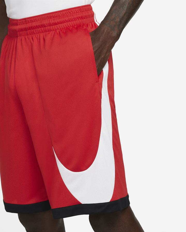 Pantalones Cortos Nike Dri-FIT Basketball Hombre Rojas Negras Blancas | DPQEY-1680