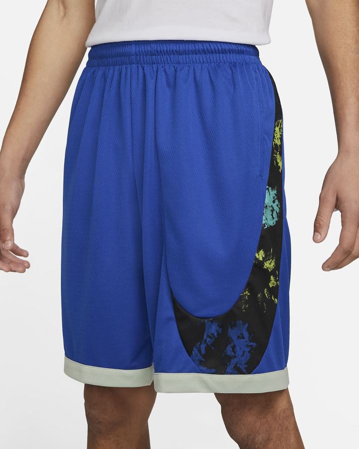Pantalones Cortos Nike Dri-FIT Basketball Hombre Azul Real Negras | EZVXU-2631