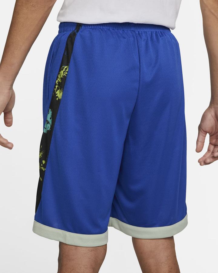 Pantalones Cortos Nike Dri-FIT Basketball Hombre Azul Real Negras | EZVXU-2631
