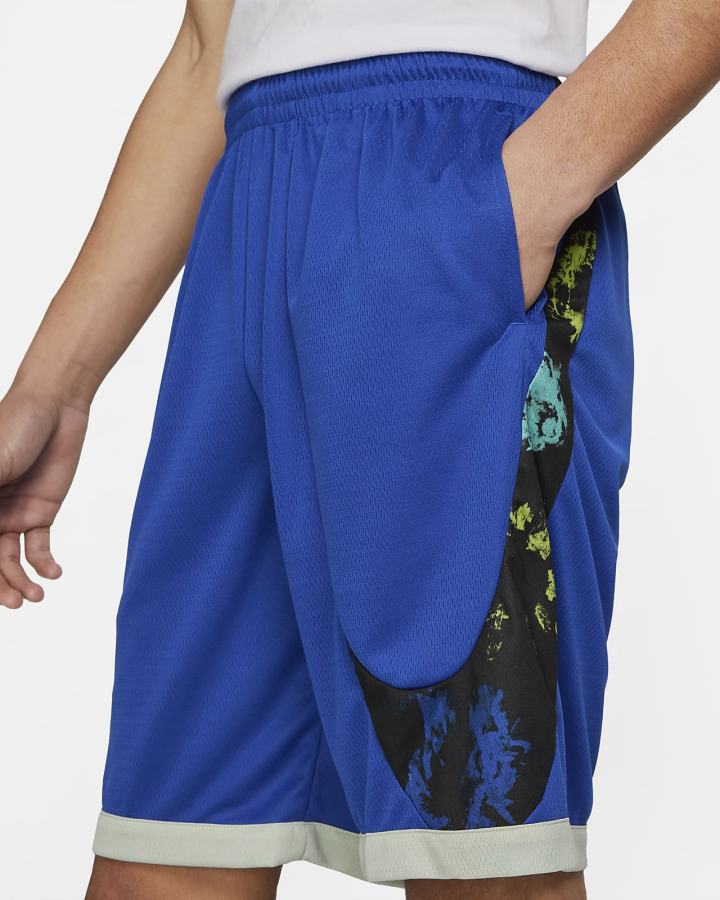 Pantalones Cortos Nike Dri-FIT Basketball Hombre Azul Real Negras | EZVXU-2631
