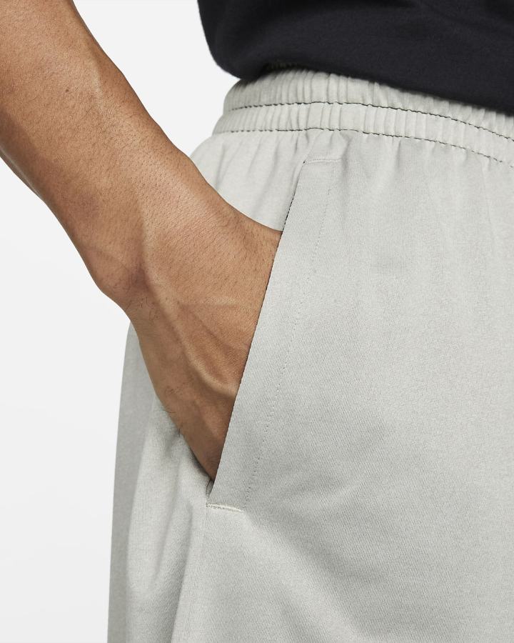 Pantalones Cortos Nike Dri-FIT Basketball Hombre Gris Negras Blancas | GXAEJ-2157