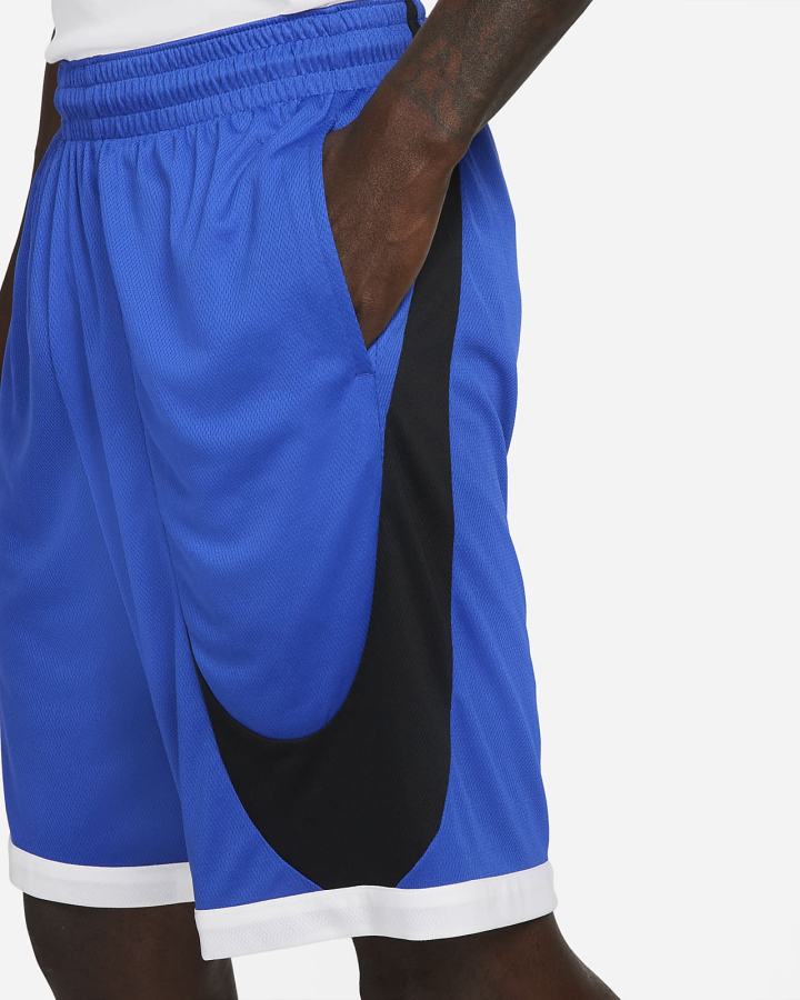 Pantalones Cortos Nike Dri-FIT Basketball Hombre Azul Real Blancas Negras | HTDAK-6210