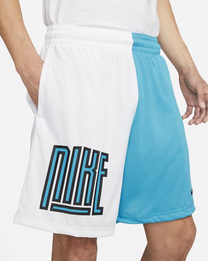 Pantalones Cortos Nike Dri-FIT Basketball Hombre Blancas Azules Negras | ORYEP-7904