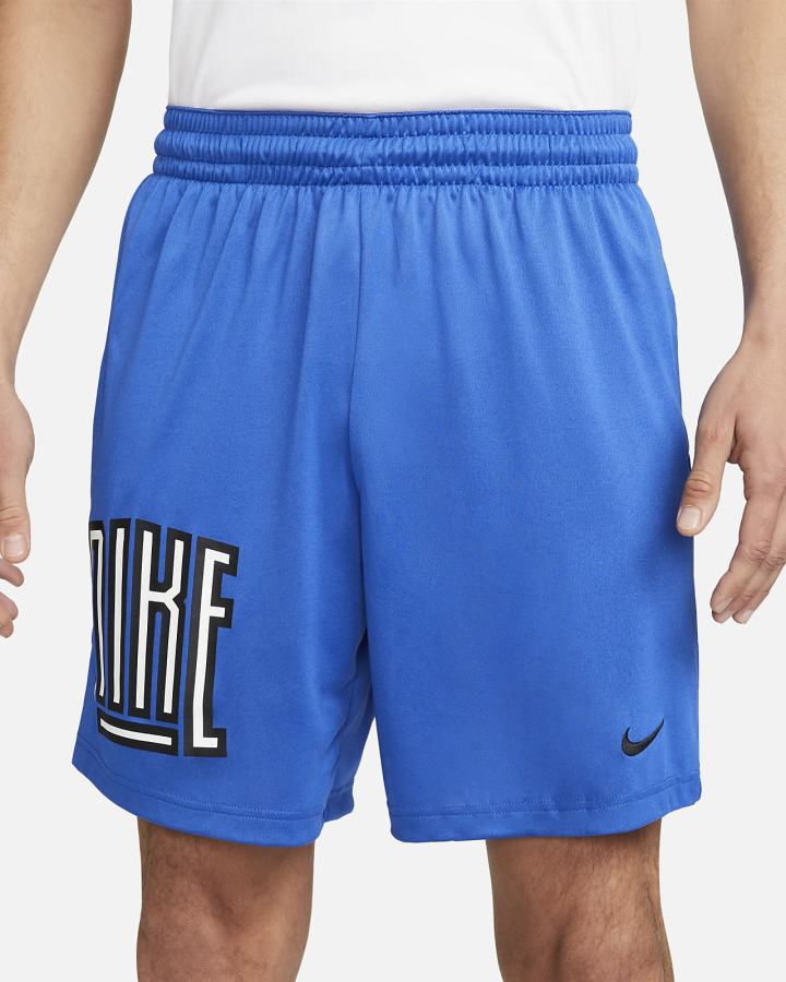 Pantalones Cortos Nike Dri-FIT Basketball Hombre Azul Real Blancas Negras | SQZPD-4675
