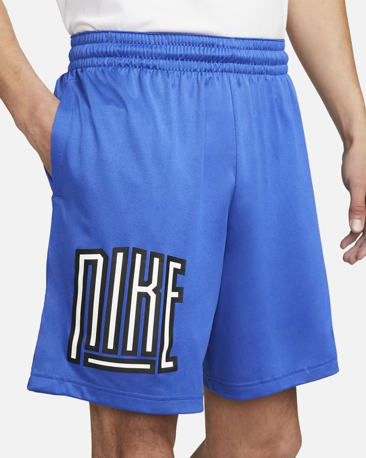Pantalones Cortos Nike Dri-FIT Basketball Hombre Azul Real Blancas Negras | SQZPD-4675